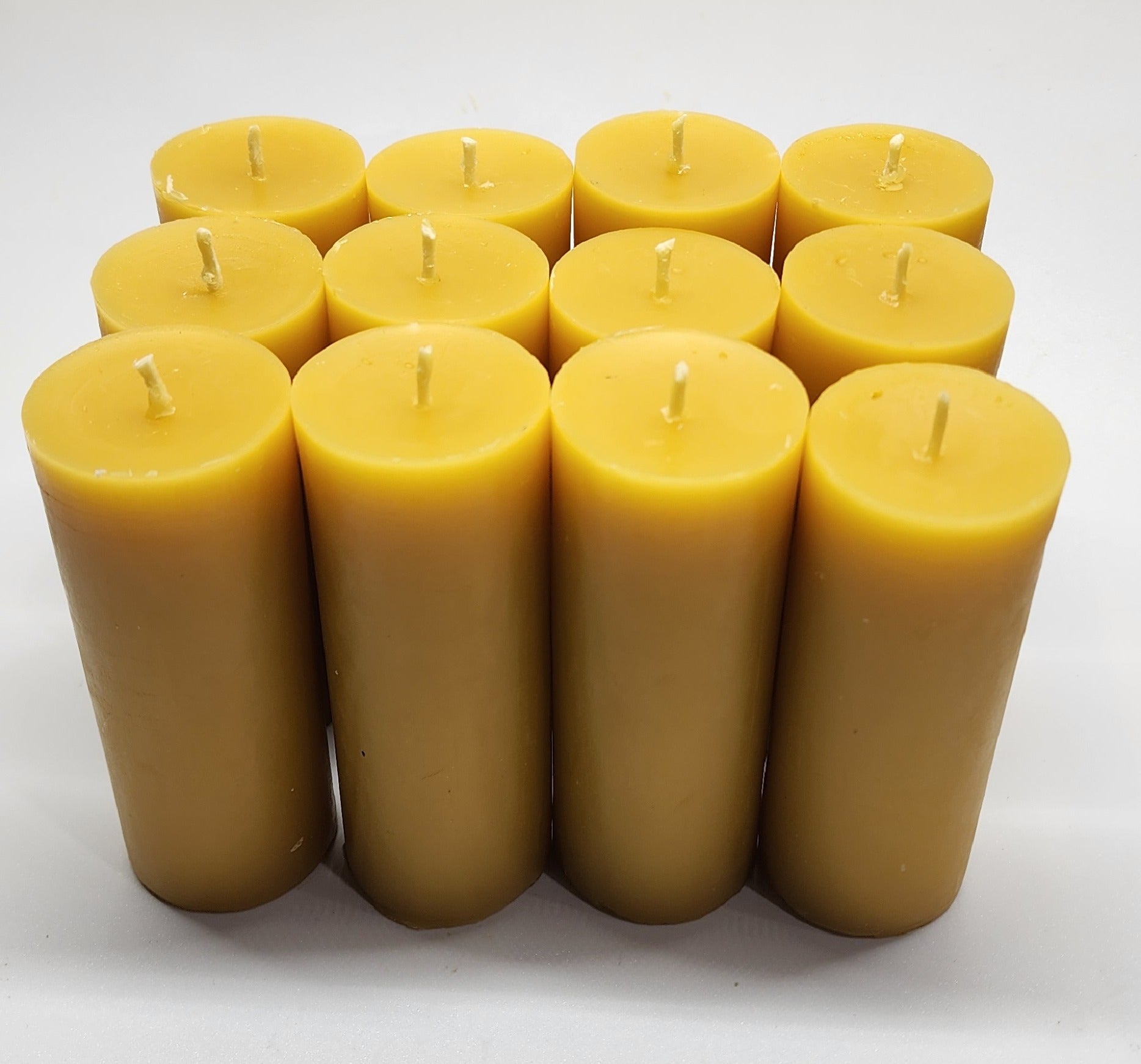 Eco-Friendly candles 1.5" W Pure 100% Beeswax pillar candle 4" Tall. bulk wholesale