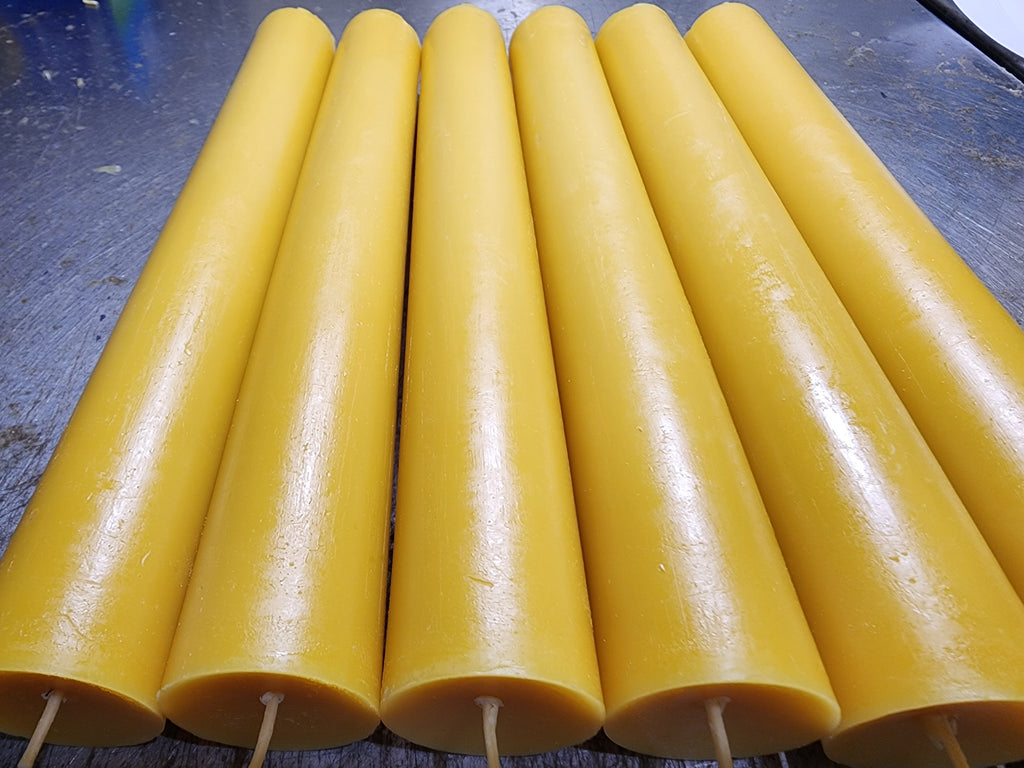 1.25", 1.5", or 2" in Diameter Altar Candle Pure 100% Beeswax Church candles 8", 12", or 24" H. bulk wholesale