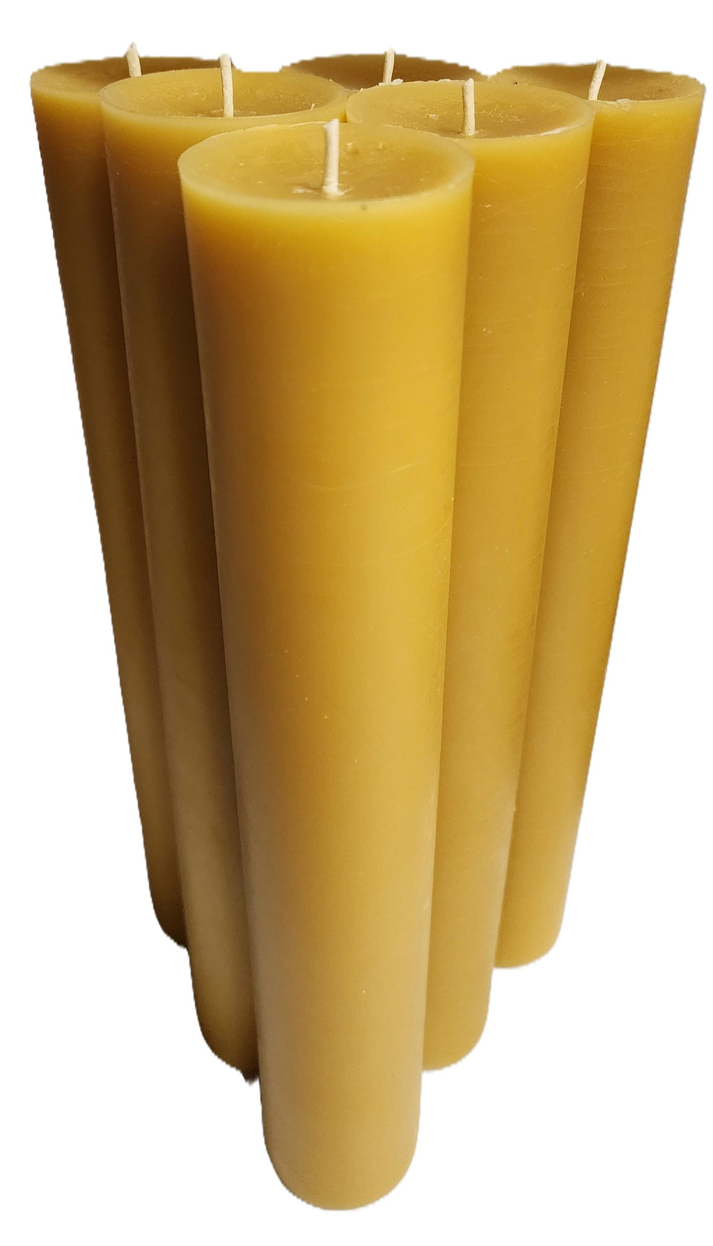1.25", 1.5", or 2" in Diameter Altar Candle Pure 100% Beeswax Church candles 8", 12", or 24" H. bulk wholesale