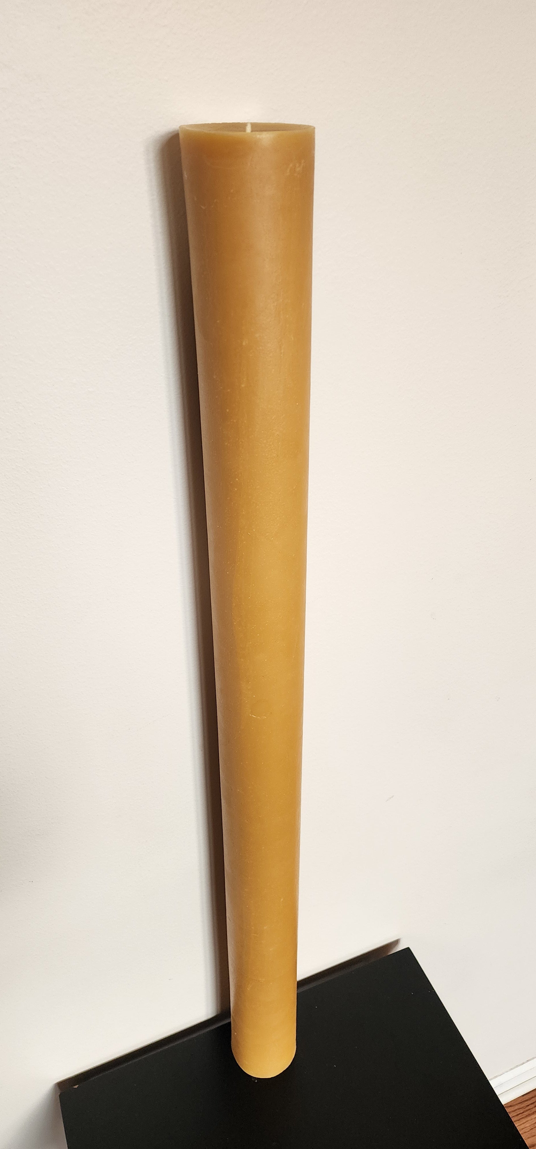 3" large diameter beeswax Paschal candle, Church Altar candle 12", 18", 24", 36" tall