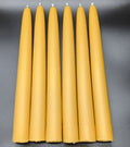 Beeswax taper candles 3/4" base
