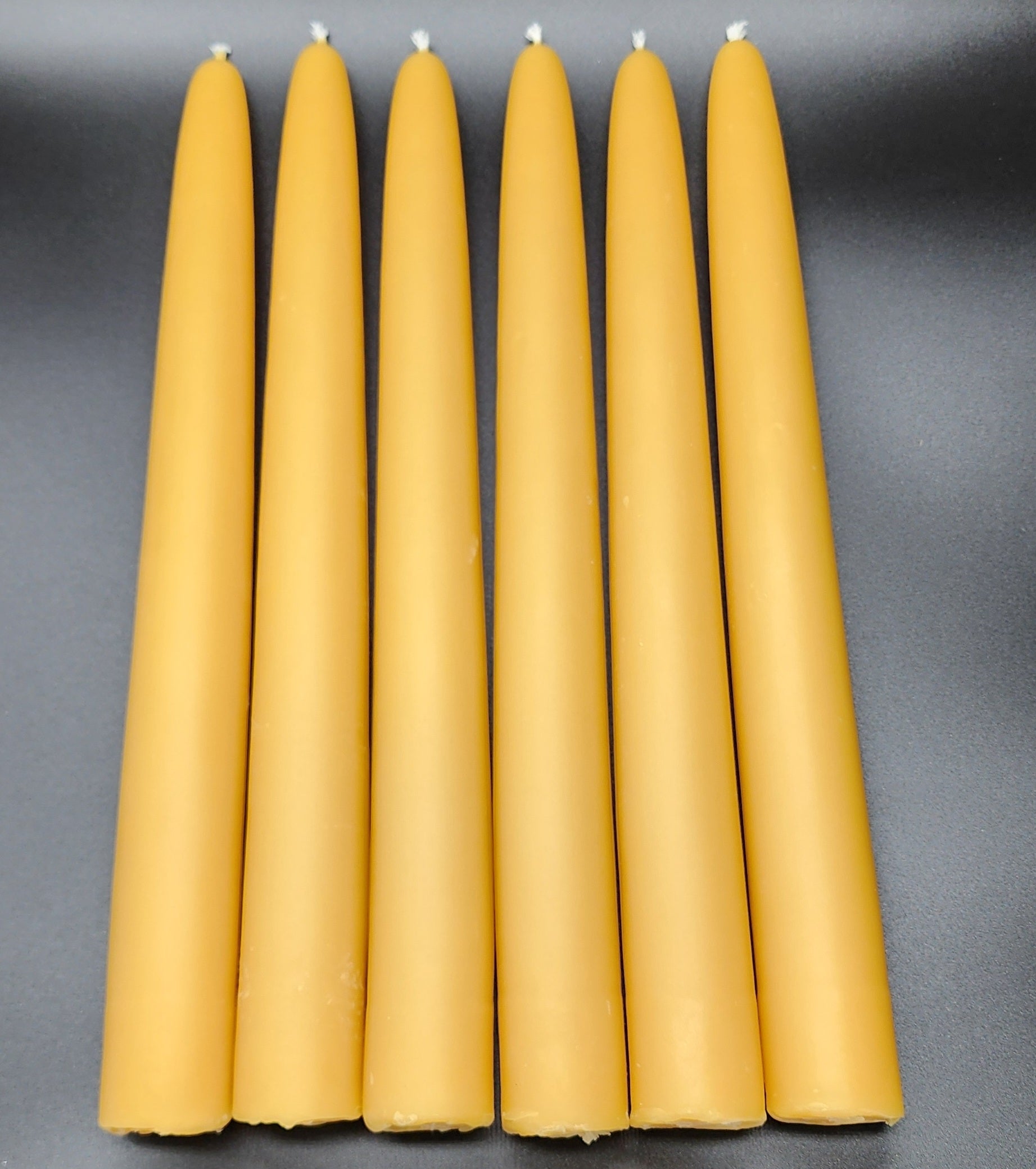 Beeswax taper candles 3/4" base