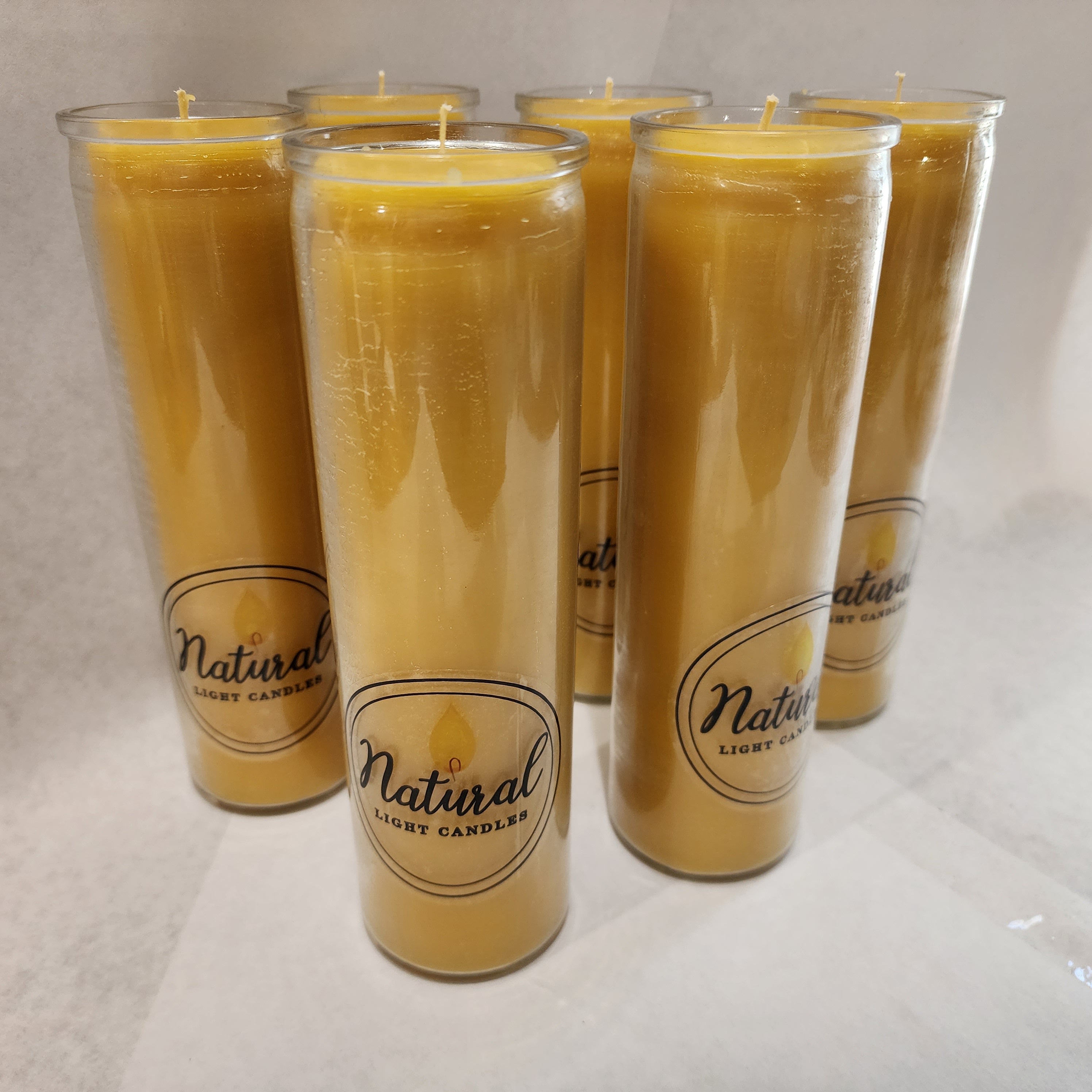 100 hours pure Michigan Beeswax prayer, Vigil, Meditation, Sanctuary candle no lead, zinc,  or any chemicals
