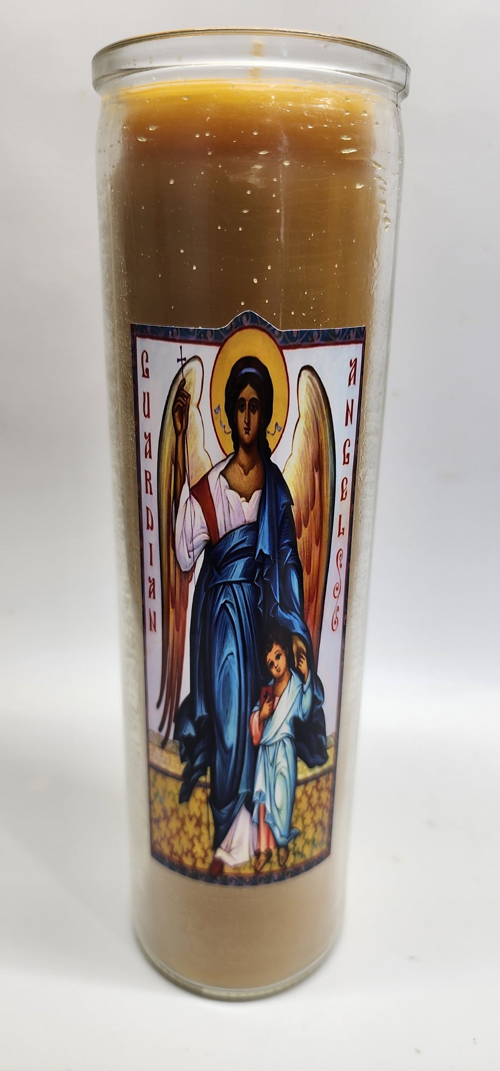 Archangel protection Devotional Candle pure Beeswax 8 inch 100 Hour for Christian gift