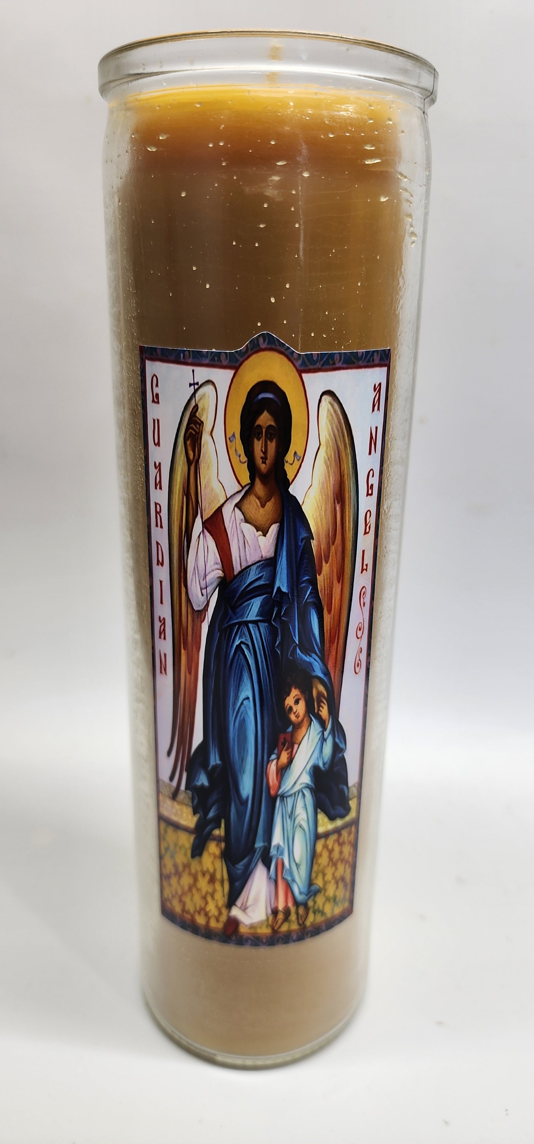 Archangel protection Devotional Candle pure Beeswax 8 inch 100 Hour for Christian gift
