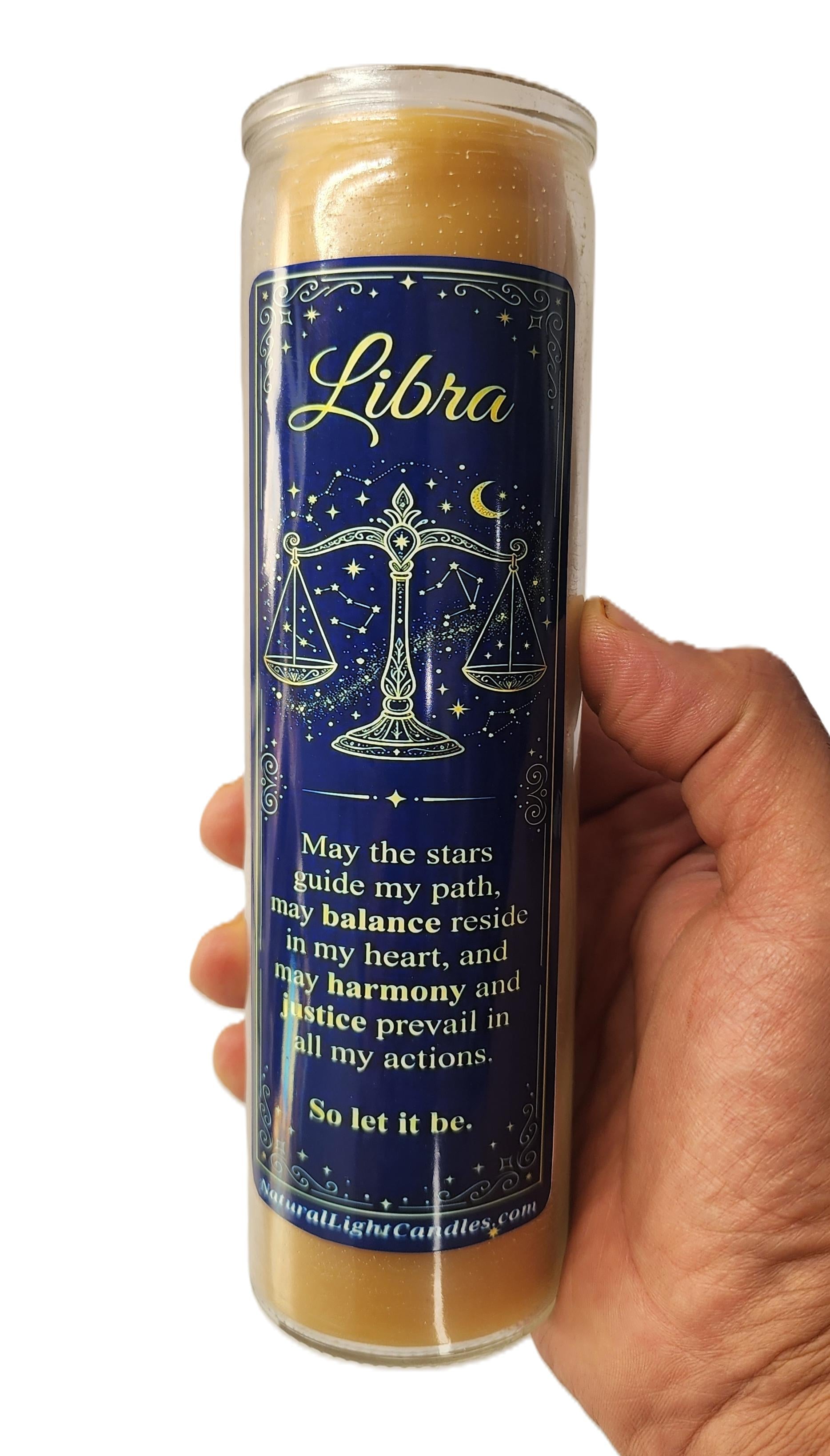 Zodiac Prayer Affirmation Candle • Spiritual Intentions Gift . Astrology Manifestation beeswax Candle. Spiritual Birth Sign Candle.