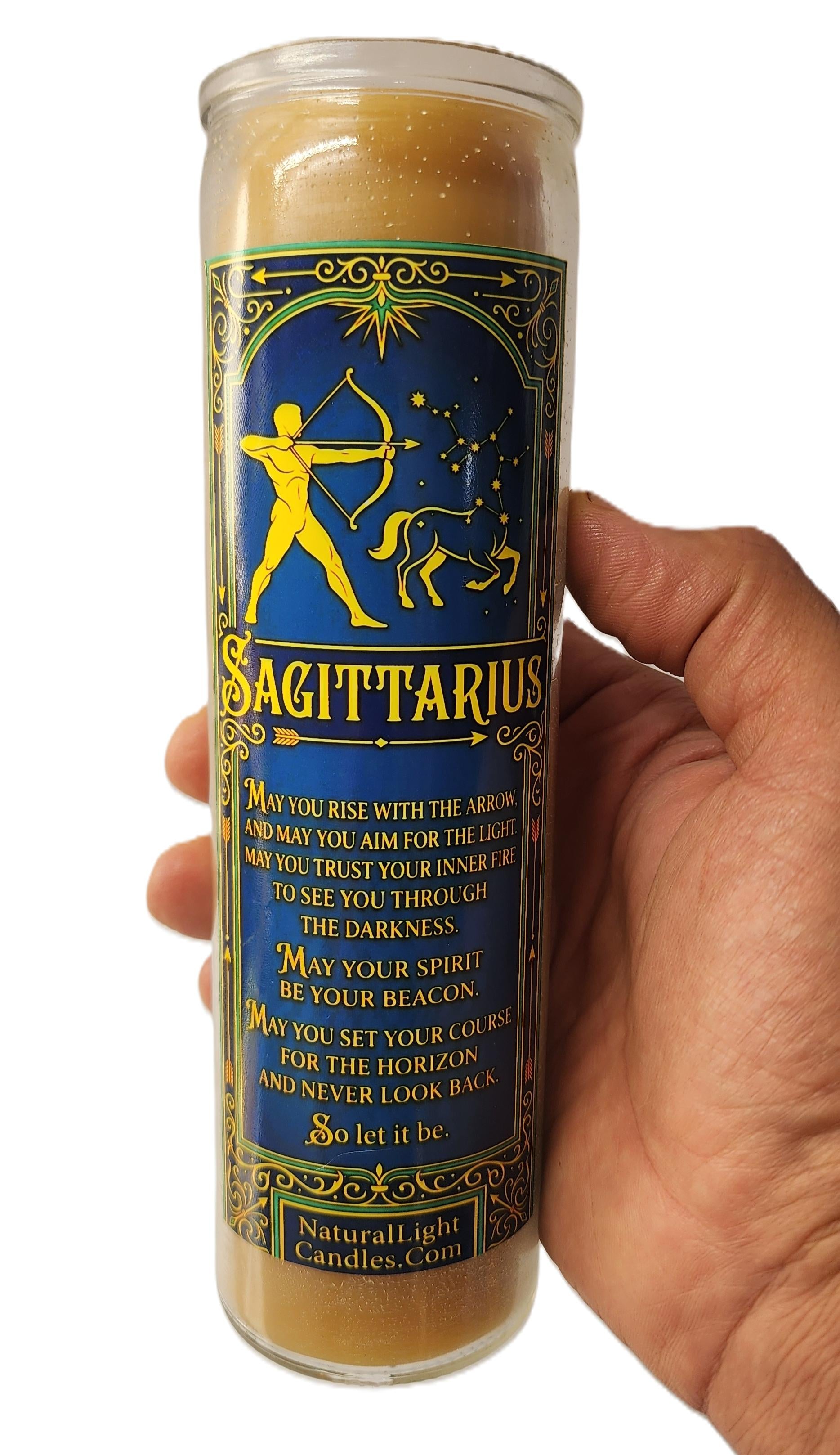 Zodiac Prayer Affirmation Candle • Spiritual Intentions Gift . Astrology Manifestation beeswax Candle. Spiritual Birth Sign Candle.