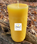 60 hours beeswax pillar 5" long x 2.3"