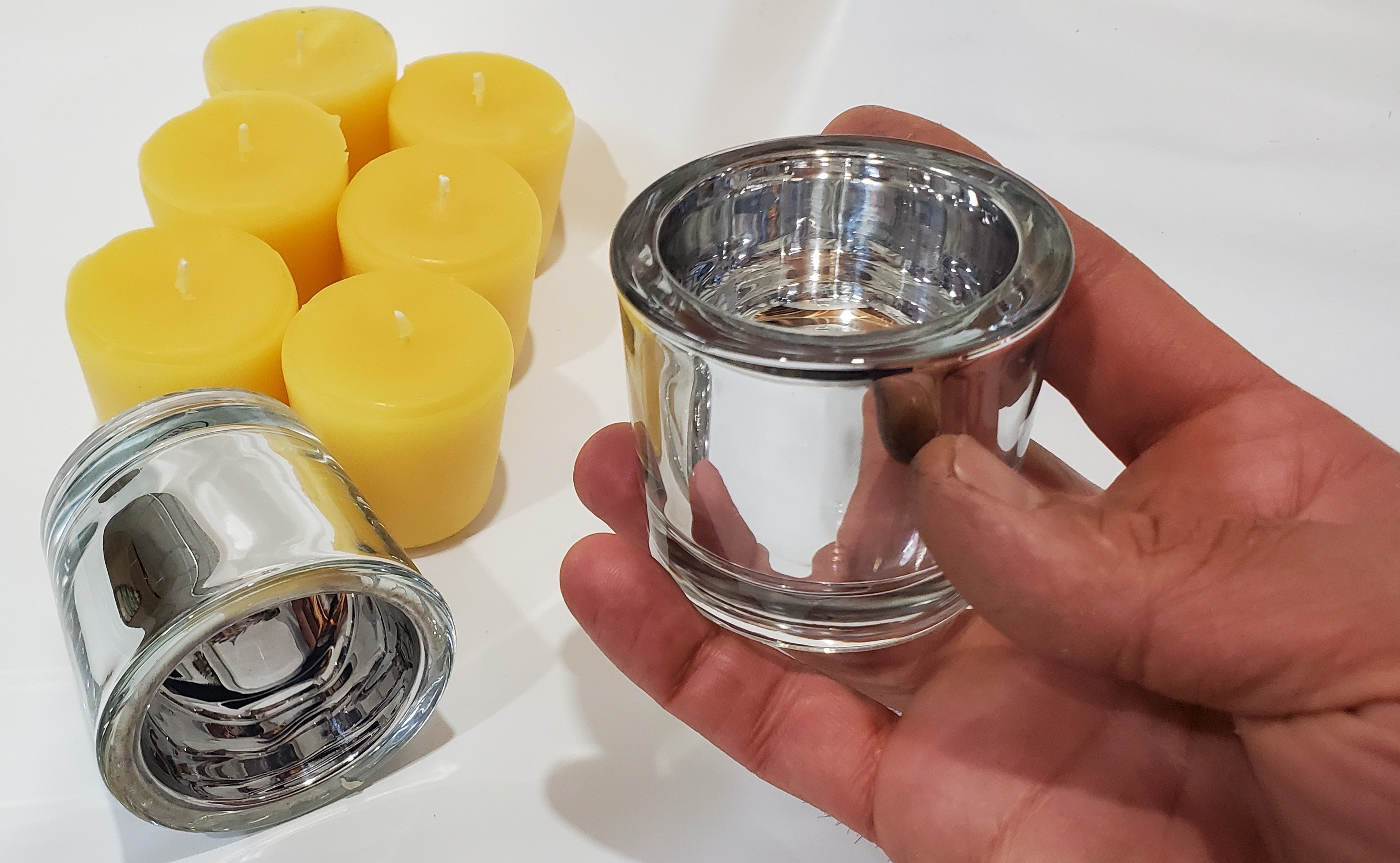 Beeswax votive candles